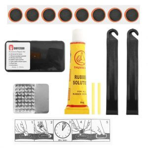 RUBBER REPAIR KIT WITH 2 PLASTIC TIRELEVERS